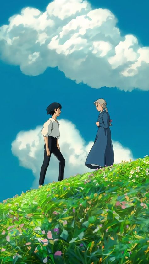 Howl's Moving Castle Aesthetic, Howls Moving Castle Wallpaper, Howls Moving Castle Art, 하울의 움직이는 성, Personajes Studio Ghibli, Studio Ghibli Background, Howl And Sophie, Castle Aesthetic, Ghibli Artwork