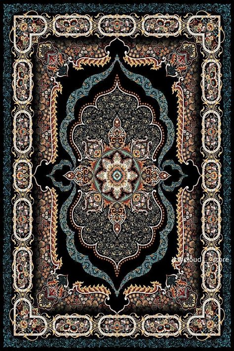 Arabian Rugs, Geometric Wallpaper Hd, Carpet Design Pattern, Persian Rug Designs, Iphone Wallpaper Landscape, Antique Wallpaper, Black And White Portrait, Print Design Art, Rugs Modern