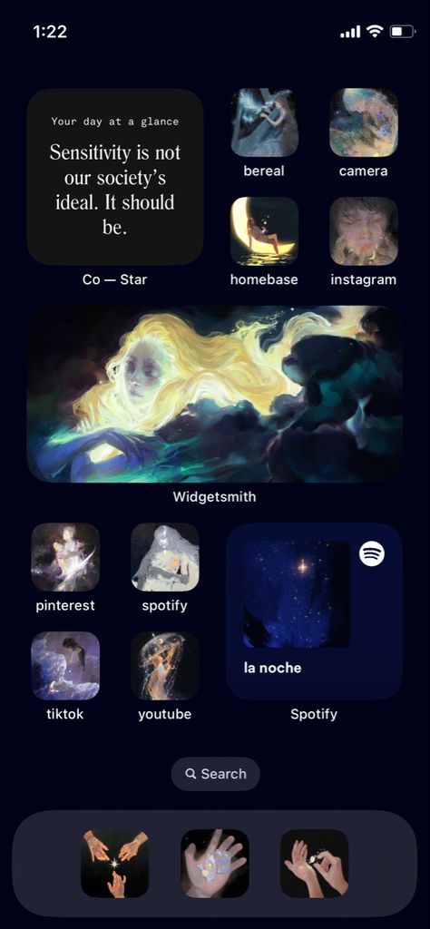 aesthetic celestial lunar astrology astronomy homescreen ios 16 layout lockscreen Witchy Iphone Layout, Celestial Lockscreen, Celestial Phone Theme, Astronomy Homescreen, Natal Chart Journal, My Space Profile Layout, Iphone Wallpaper Astrology, Space Phone Theme, Moon Homescreen