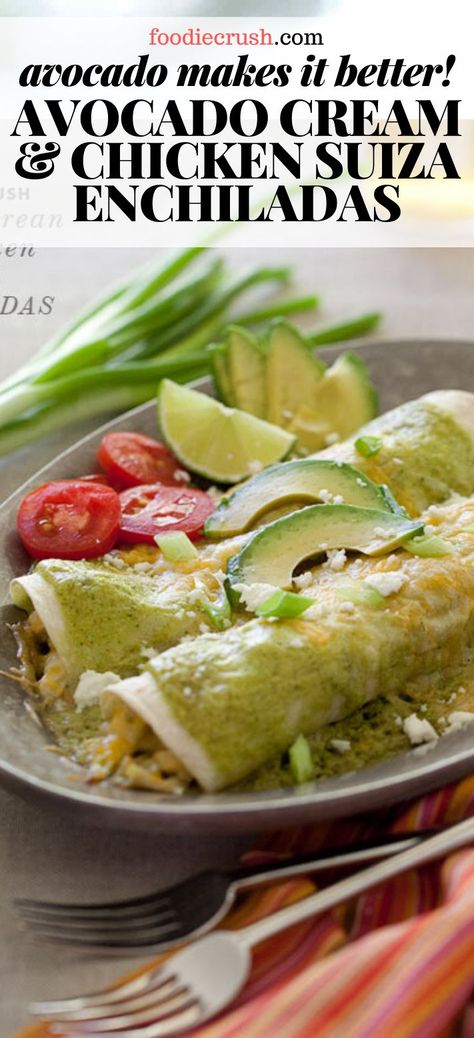 Chicken Avocado Dinner, Suiza Enchiladas, Chicken Suiza, Mexican Chicken With Cheese Sauce, Mexican Chicken With Cheese, Chicken Enchiladas Suiza, Chicken With Cheese Sauce, Authentic Mexican Chicken, Enchiladas Suizas Recipe