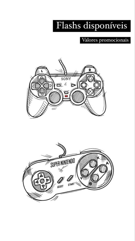 Playstation Tattoo Ideas, Playstation Tattoo, Aa Tattoos, Tattoo Flash Ideas, Sketch Tattoos, Flash Ideas, Mini Tattoo, Gaming Tattoo, Small Games