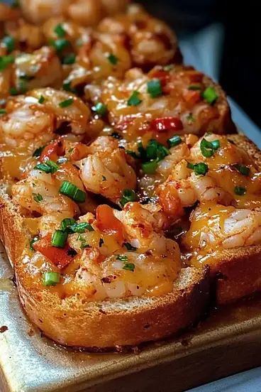 Cheesy Cajun Crawfish Bread – loaded with crawfish, melted cheese, and bold Cajun spices on French bread. Perfect for sharing! Try it now! Crawfish Bread Recipe, Cajun Appetizers, Crawfish Bread, Super Bowl Foods, Ragin Cajun, Cajun Crawfish, Banana Pudding Cheesecake, Classic Cheesecake, Halloween Eyeballs