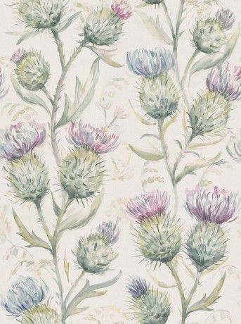 Thistle Glen - Spring Wallpaper - Thistle Glen - Country - Collections - Wallpaper Luxury Blinds, Width Wallpaper, Blackout Roller Blinds, House Blinds, Seam Allowance, Spring Wallpaper, Winter Wallpaper, Wallpaper Calculator, Pattern Matching