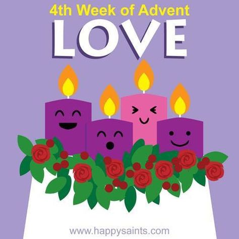 Fourth week of Advent #Love Advent Catholic, Advent Hope, Catholic Kids Activities, First Sunday Of Advent, Advent Crafts, Advent Activities, New Year Happy, Advent Season, Faith Formation