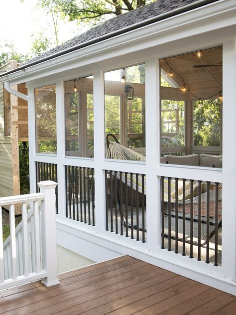 Porch Enclosure Ideas, Screened Porch Addition, Screened In Porch Plans, Screened Back Porches, Porch Enclosure, Screened In Porch Diy, Back Porch Designs, Enclosure Ideas, Porch Enclosures