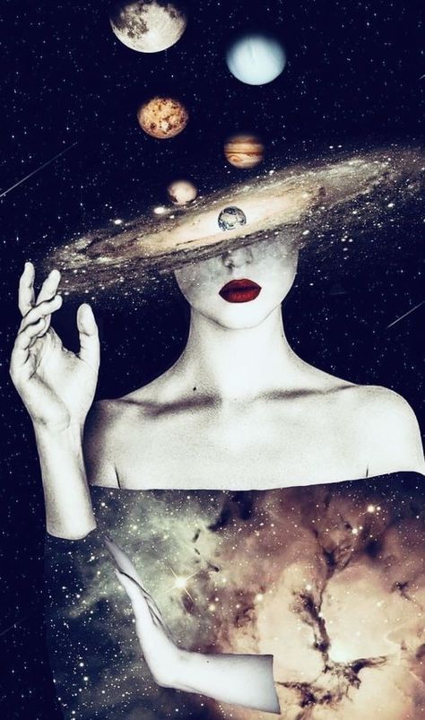 Space Art Gallery, Galleria D'arte, Female Art Painting, Celestial Art, Galaxy Art, Arte Inspo, Arte Fantasy, Spiritual Art, Surreal Art