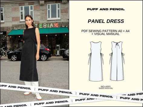 Robe Diy, Clothes Making, Panel Dress, Diy Sewing Clothes, Dress Sewing Pattern, Diy Dress, Dress Sewing Patterns, Feminine Look, Look Plus