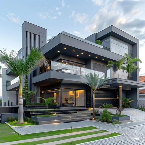 Dream House Pictures, House Structure Design, Building House Plans Designs, Modern Bungalow House, Modern House Facades, Modern Exterior House Designs, Architecture Model House, Architectural House Plans, House Outside Design