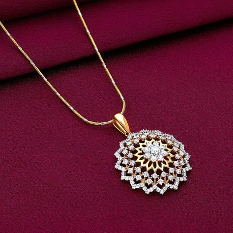 Bridal Diamond Necklace Design, Royal Jewellery, 3d Pendant, Locket Design, Gold Jewelry Outfits, Diamond Pendent, Diamond Pendants Designs, Jewelry Designing, Gold Jewelry Simple Necklace