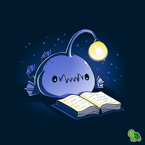 This guy is way better than a flashlight when you want to do some late-night reading! 📚 Only $12 right now! Angler Fish Art, Slime Rancher, Visual Puns, Nerdy Shirts, Animal Illustration Art, Angler Fish, Fish Drawings, Wallpaper Iphone Disney, Cute Monsters