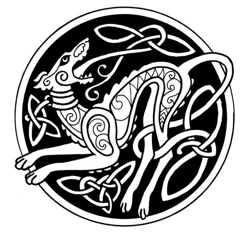 Celtic hound Art Coloring Pages For Adults, Celtic Hound, Hound Tattoo, Celtic Images, Celtic Animals, Art Viking, Art Coloring Pages, Norse Tattoo, Nordic Tattoo