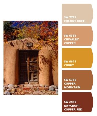 Color Palette For Home, Tuscan Colors, Southwest Colors, House Color Palettes, Tuscan Design, Pintura Exterior, Neutral Paint Colors, Southwestern Decorating, Tuscan Style