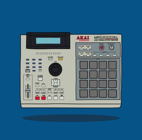 Akai MPC 2000XL Akai Mpc 2000xl, Mpc 2000xl, Gear Wallpaper, Hyperpop Wallpaper, Retro Music Art, Music Production Equipment, Akai Mpc, Art Beat, Rich And Famous