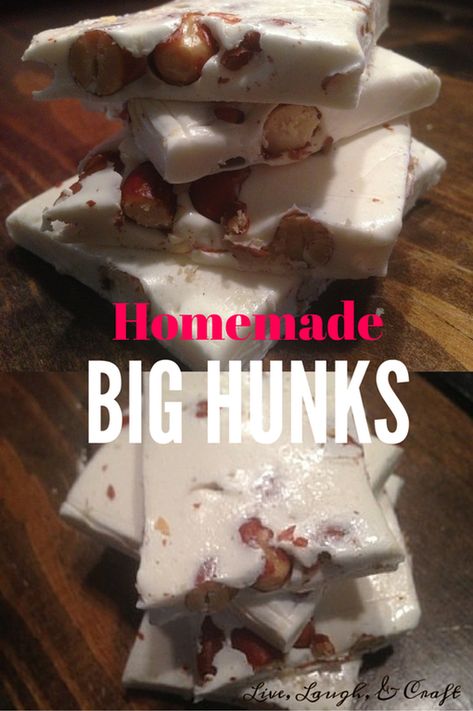 These are even better than store bought Big Hunks! Homemade Big Hunk Candy Bars, Big Hunk Recipe, Big Hunk Candy Bar Recipe, Slush Puppies, Candy Bar Recipe, Convenient Store, Slush Puppy, Mini Barn, Food Candy