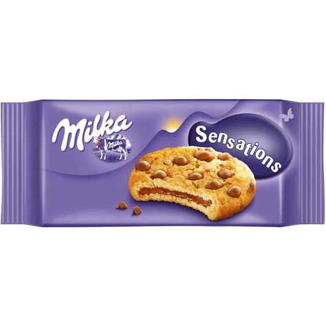 Milka Cookies, Chocolate Pieces, Grocery Foods, Chocolate Filling, Gummy Candy, Milk Chocolate, Food Cravings, Chocolate Milk, Candy Bar