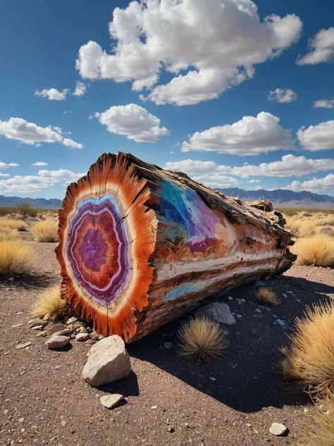 Petrified Forest National Park in Arizona 🏜 Petrified Forest National Park, Petrified Forest, Arizona Travel, Rocks Crystals, What A Wonderful World, Minerals And Gemstones, Rocks And Gems, America The Beautiful, Petrified Wood