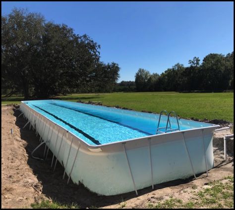 > Diy Lap Pool, Small Fiberglass Pools, Dock Diving, Lap Pools, Portable Pools, Diving Pool, Lap Swimming, Fiberglass Pools, Backyard Pool Landscaping