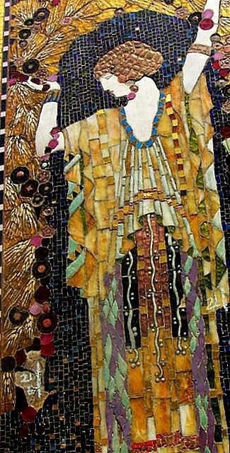 Victorian style woman Sicis Mosaic, Mosaic Madness, Mosaic Stained, Mosaic Artwork, Raku Pottery, Style Deco, Mosaic Projects, Mosaic Designs, Stained Glass Mosaic