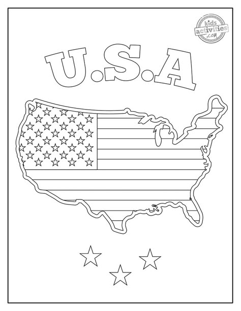 Presidents Day Coloring Pages For Kids, Usa Coloring Page, Usa Activities For Kids, Us Flag Drawing, Usa Flag Drawing, Usa Flag Coloring, American Flag Outline, American Flag Coloring Page, American Flag Images