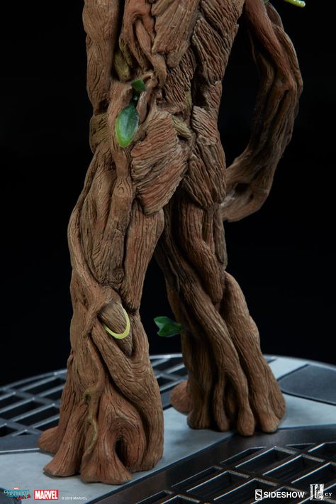 Groot Concept Art, Diy Groot Mask, Diy Groot, Groot Clay Sculpture, Groot Cake, Groot Action Figures, Spiderman Birthday Cake, I Am Groot, Sculpture Art Clay