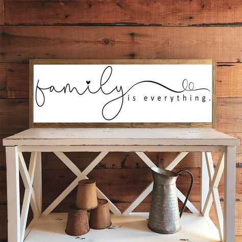 Family is Everything Sign Wood Signs Framed Wood Signs Home Decor - Etsy Vietnam Family Signs Wooden Home Decor, Living Room Family Wood Signs, Farmhouse Family Wood Signs, Long Wooden Signs Family, Wooden Signs For The Home “family”, Framed Wood Signs, Wood Signs Home Decor, Family Wall Art, Family Is Everything