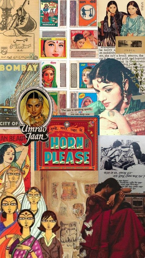 India Poster Aesthetic, South India Wallpapers, Indian Aesthetic Collage, Desi 90s Aesthetic, India Aesthetic Collage, India 90s Aesthetic, Bollywood Collage Wallpaper, Desi Aesthetic Posters, Indian Aesthetic Posters