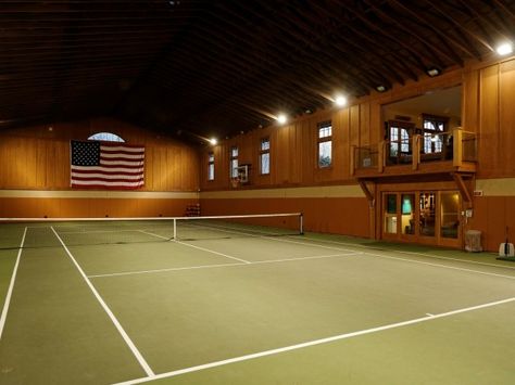 Indoor tennis court Ron Howard house for sale Indoor Tennis Court, Tennis Court Backyard, Tennis Court Design, Indoor Sports Court, Indoor Tennis, Ron Howard, Sport Court, Tennis Workout, Indoor Sports