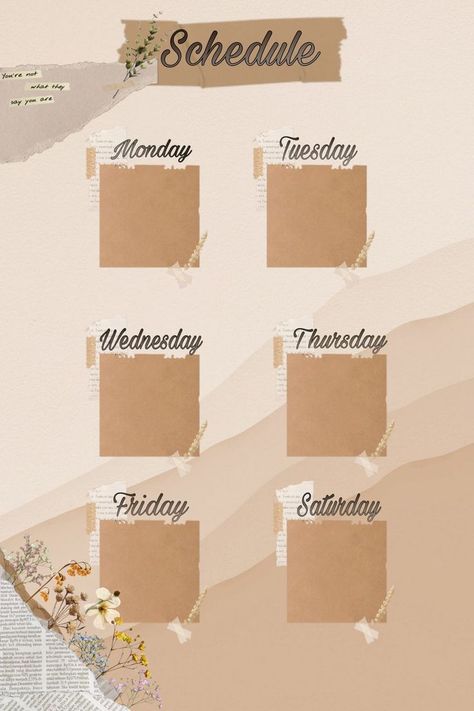 Aesthetic Schedule Template, Daily Routine Template, Aesthetic Schedule, Old Photo Texture, Study Schedule Template, Class Schedule Template, Timetable Template, Weekly Schedule Planner, Daily Routine Schedule