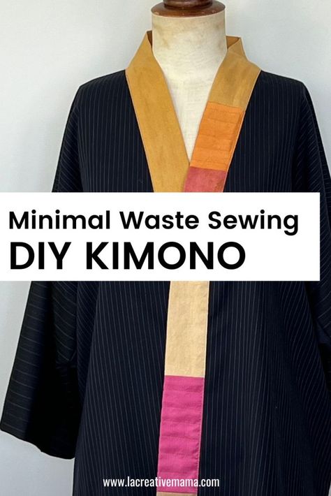 kimono sewing Nori Kimono Bag Pattern, Diy Kimono Robe Pattern, Kimono Sewing Pattern Free Tutorials, How To Make A Kimono In Dress To Impress, Kimono Cardigan Pattern Sewing, Minimal Sewing Pattern, Kimono Tutorial How To Make, Free Kimono Sewing Pattern, No Waste Sewing Patterns