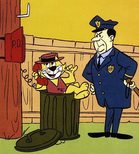 Top Cat | Top Cat with his nemesis Officer Dibble in the famous 1960s cartoon ... Top Cat, A Cartoon, Cartoon Character, Cartoon Characters