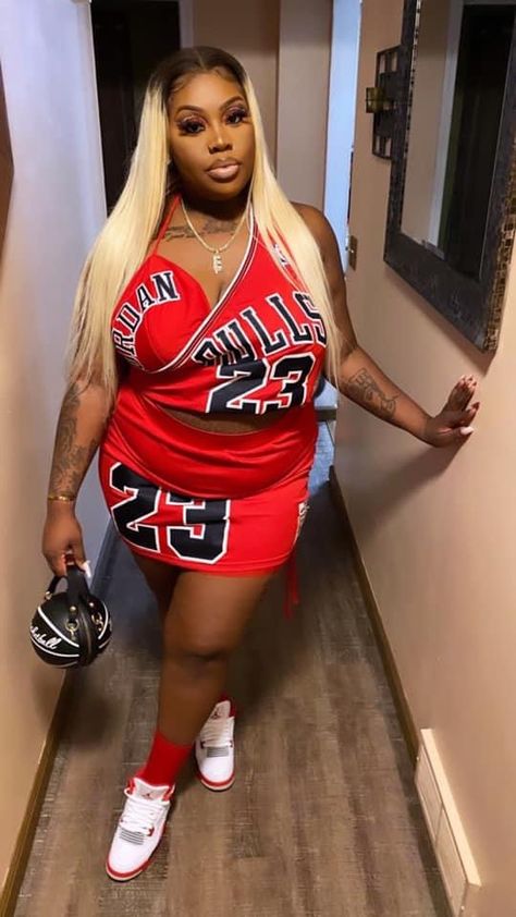 Jerseys And Jordans Party, Jordan Year Birthday 23 Ideas Women, Jordan 23 Jersey Outfit Women, 23 Birthday Photoshoot Ideas Jordan, Jordan Year Birthday 23 Outfits, Jordan Year Birthday 23 Photoshoot, Jersey Party Outfit, Baddie Jersey Outfits, Friend Events