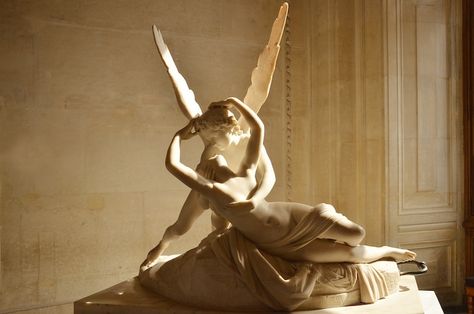 Love in Art Love Art Romantic Paintings Valentine's Day Art Psyche Revived By Cupid's Kiss, Cupid's Kiss, Concept Of Love, Ancient Greek Mythology, Antonio Canova, Greek Mythology, Ancient Greek, Art History, Of Love