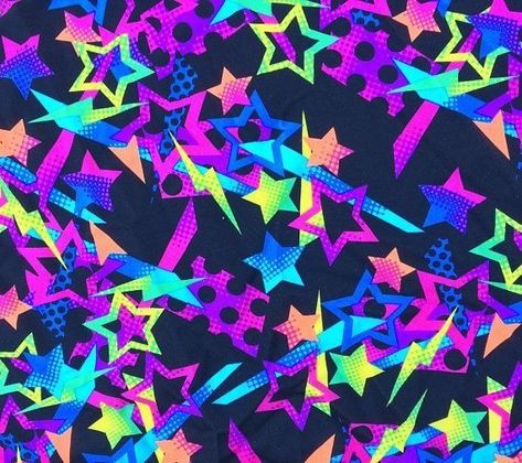 Blue And Magenta, Handy Wallpaper, Stars Design, Yellow Lime, Pink Orange Yellow, Rainbow Aesthetic, Neon Aesthetic, Scene Kids, Polyester Spandex Fabric