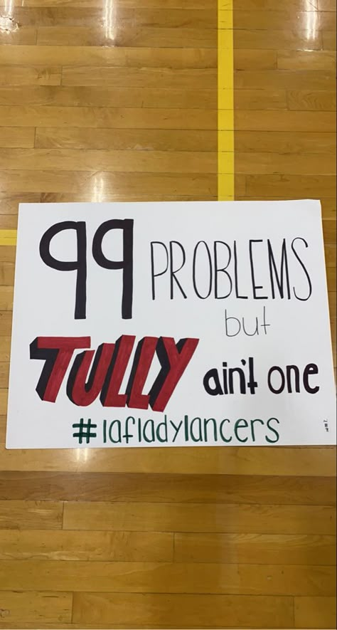 Funny Sports Posters Signs, School Spirit Board Ideas, Cute Football Signs For Games, Homecoming Poster Ideas Football School Spirit, Homemade Basketball Posters, Funny Basketball Posters High Schools, Basketball Game Posters High Schools, Track Poster Ideas For Friends, Sports Cheering Posters