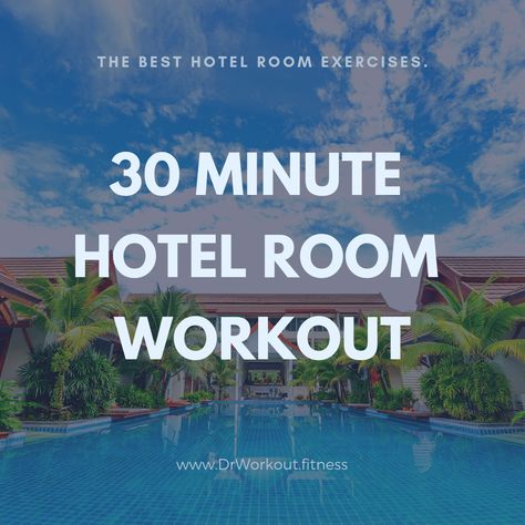 30 Minute Hotel Room Workout #travel #hotel #workout Calisthenics Diet, Dr Workout, Calisthenics Workout Routine, Calisthenics Program, Calisthenics Routine, Hotel Room Workout, Room Workout, Beginner Calisthenics, Hotel Workout