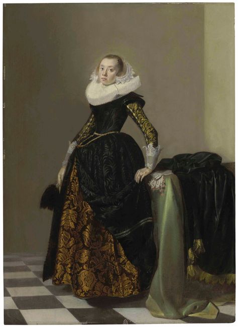 17th Century Dress, 17th Century Fashion, Dutch Golden Age, Dutch Painters, Historical Costume, Historical Dresses, Unframed Art, Historical Clothing, A Lady