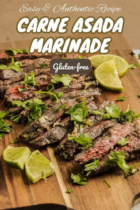 beef marinated using Mexican carne asada marinade Mexican Carne Asada Marinade, Mexican Carne Asada, Mexican Marinade, Gluten Free Mexican Recipes, Asada Marinade, Carne Asada Marinade, Mexican Recipe, Carne Asada, Beef Recipes For Dinner