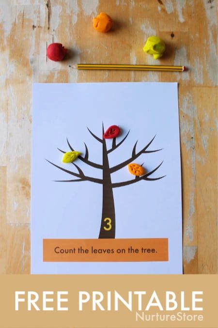 Free printable tree play dough mat for autumn sensory play - fall play dough activity, fall math printable for preschool Printable Play Mat, Clever Kids, Forest School Activities, Playdough Activities, Tree Study, Preschool Resources, Fall Math, Quiet Time Activities, Playdough Mats