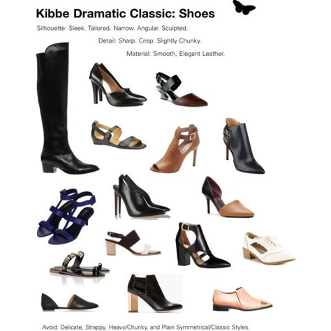 "Kibbe Dramatic Classic: Shoes" by dramaticclassic on Polyvore Dramatic Classic Sandals, Soft Classic Boots Kibbe, Dramatic Classic Silhouette, Dramatic Classic Earrings, Dramatic Classic Evening Wear, Dramatic Classic Accessories, Dramatic Classic Winter Outfit, Dramatic Classic Shoes, Kibbe Dramatic Classic Outfits