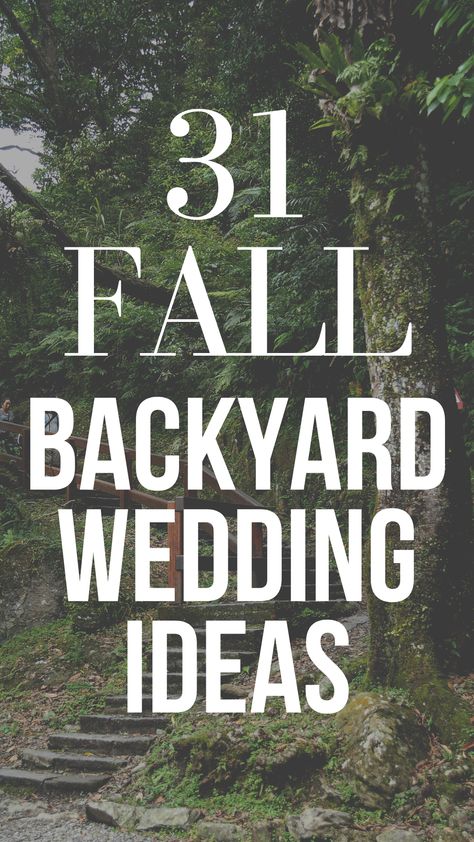 Plan a fabulous fall backyard wedding with these 31 amazing ideas! From fall wedding ceremony decor to table decoration ideas at your fall wedding reception, there are so many great ideas for your special day. #fallwedding #backyardwedding #backyardweddingideas #fallbackyardwedding #fallweddinginspiration #novemberwedding #octoberwedding #outdoorfallwedding #autumnwedding #autumnweddingideas #fallweddingdecor #fallweddingreceptiondecor #fallweddingtabledecor #backyardweddingdecor Fall Backyard Wedding Reception, Fall Backyard Wedding Ideas, Outdoor Wedding Candles, Fall Wedding Reception Decorations, Fall Wedding Ceremony Decorations, Fall Backyard Wedding, Backyard Wedding Decor, Backyard Wedding Reception, Backyard Wedding Decorations