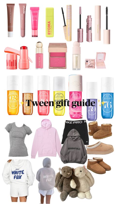 Gift guide for your preppy and wants every thing they see tween Preppy Gifts, Summer Fridays, In My Opinion, Lip Mask, Every Thing, White Fox, My Opinions, Nike Pros, Gift Guide