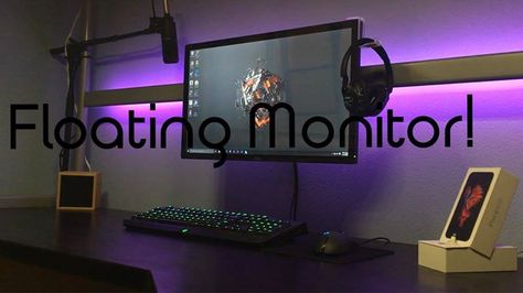 DIY monitor mount without VESA. Check out the full project https://www.youtube.com/attribution_link?a=hmYe2buV-bU&u=%2Fwatch%3Fv%3DwLBvV-g9S-Y%26feature%3Dshare Don't Forget to Like Comment and Share! - http://ift.tt/1HQJd81 Diy Monitor Mount, Monitor Mount Diy, Bedroom Workstation, Nomadic Living, Vesa Mount, Monitor Arm, Monitor Mount, Desk Ideas, Ham Radio