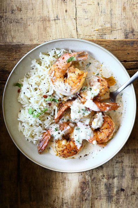 Shrimp Coconut Rice, Coconut Shrimp Dinner Sides, Coconut Rice And Shrimp, Whole 30 Seafood, Coconut Cream Shrimp, Shrimp In Coconut Milk, Coconut Milk Shrimp, Shrimp Coconut Milk, Shrimp Bowl