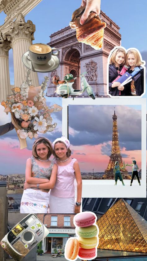 Passport To Paris, Paris Movie, Fun Aesthetic, Mary Kate Ashley, Olsen Twins, Europe Outfits, Ashley Olsen, Mary Kate, 90s 2000s