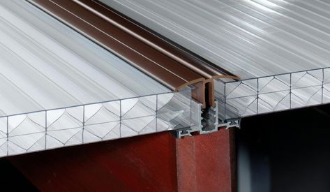 The Advantages and Disadvantages of Polycarbonate Roofing | Morgan Asphalte Roofing Design, Polycarbonate Roof Panels, Polycarbonate Roof, Modern Roofing, Steel Framing, Polycarbonate Panels, Roofing Diy, Roof Architecture, Roof Installation