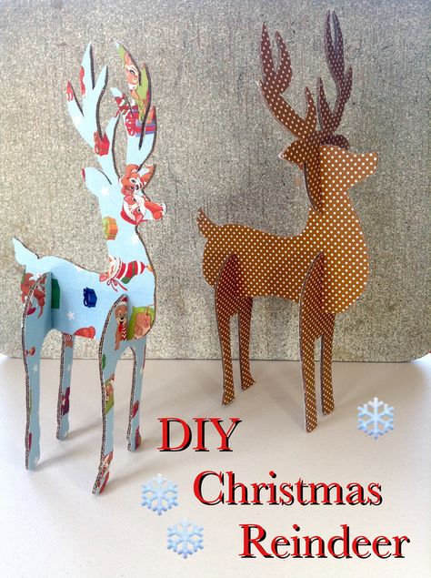 Blog Archives - JeBARSBY Pva Glue Crafts, Cardboard Reindeer, Diy Christmas Reindeer, Wood Reindeer, Carton Diy, Christmas Ornament Template, Glue Craft, Reindeer Craft, Ornament Template