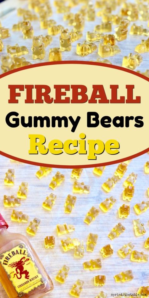 Alcohol Gummy Bears, Alcohol Candy, Fireball Recipes, Homemade Gummy Bears, Ideas Birthday Party, Gummies Recipe, Alcoholic Desserts, Bear Recipes, Pudding Shots