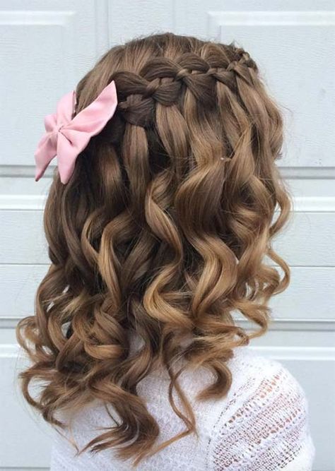 Hair Styal, Curly Hair Pictures, Trendy Fall Hair Color, Tiktok Hair, Pageant Hair, Kids Curly Hairstyles, Birthday Hairstyles, Curly Hair Styles Easy, Flower Girl Hairstyles