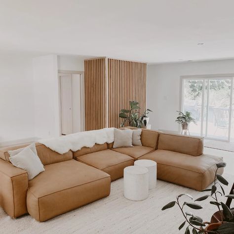 Tan Sectional, Tan Couch, Family Of 7, Modular Couch, Grand Haven, Contemporary Mid Century, Contemporary Mid Century Modern, Modern Sofa Sectional, Sectional Sofa Couch