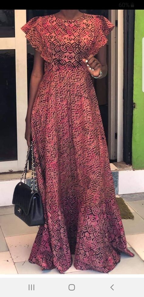 Maxi African Dress, Nigerian Dress, Long African Dresses, Ankara Dress Styles, African Fashion Skirts, African Dresses Modern, African Wear Dresses, African Maxi Dresses, African Lace Dresses